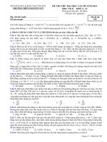 ĐỀ THI THỬ LẦN III NĂM 2014 CHUYÊN YÊN BÁI CÓ ĐÁP ÁN môn vật lý (6)
