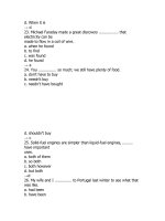 Tổng hợp câu hỏi trắc nghiệm môn Tiếng Anh (126)