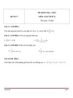 Đề kiểm tra 1 tiết môn Toán lớp 12 - Đề (17)