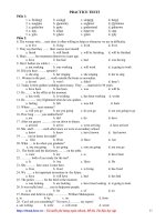 Đề thi thử môn Tiếng Anh (1)