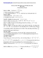 Đề luyện thi THPT quốc gia môn Toán số 5