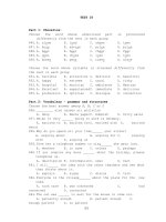 Đề thi thử môn Tiếng Anh (11)