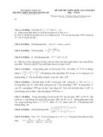 Đề luyện thi THPT Quốc gia môn toán số 101