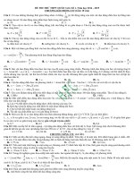 ĐỀ THI THỬ THPT QUỐC GIA SỐ 1 môn vật lý