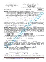 Đề sinh học 12 - sưu tầm giới thiệu đề kiểm tra, thi học sinh giỏi, thi thử đại học tham khảo (3)
