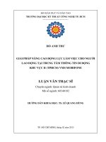 Giải pháp nâng cao động lực làm việc cho người lao động tại trung tâm thông tin di động khu vực II (TP. HCM) VMS Mobifone