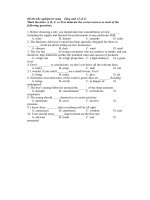 Đề thi trắc nghiệm từ vựng    tiếng anh 12 số 6