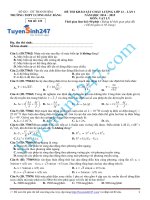 Đề thi thử lý năm 2015 - Có giải chi tiết kèm theo (57)