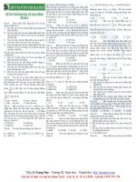 Bộ 05 đề luyện thi đại học trên báo vật lý tuổi trẻ (có lời giải)