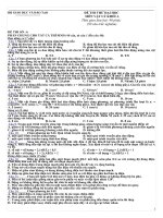 Đề luyện thi đại học môn Vật lý số 13