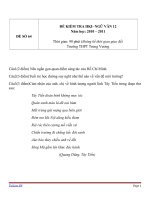 ĐỀ KIỂM TRA HKI- NGỮ VĂN 12 (10)