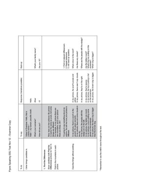 Flyers Speaking Sample Paper B Examiner Script