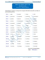 Luyện thi ĐH môn Tiếng Anh Trọng âm trong tiếng Anh (Bài tập tự luyện) - Vũ Thị Mai Phương