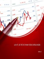 LƯU KÝ , BÙ TRỪ VÀ THANH TOÁN CHỨNG KHOÁN