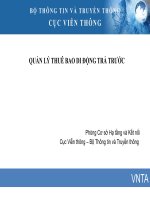 QUẢN LÝ THUÊ BAO DI ĐỘNG TRẢ TRƯỚC