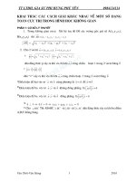 Một số dạng toán cực trị trong hình học không gian