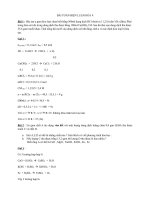 Các bài tập biện luận  Hóa 9