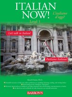 Italian Now A Level One Worktext - Giáo trình tiếng Ý
