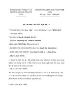 môn lí thuyết tài chính tiền tệ