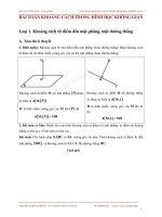 Bài toán khoảng cách trong hình học không gian - ThS. Phạm Hồng Phong