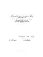 Bài giảng kỹ thuật điều khiển tự động