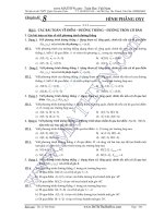 Tài liệu ôn thi THPT Quốc gia môn Toán Chuyên đề 8 Hình học phẳng Oxy