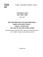 Kết cấu và yêu cầu về đo lường của thước cặp