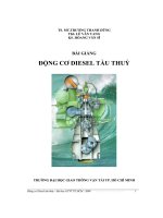 Bài giảng động cơ diesel tàu thuỷ   lý thuyết qui trình công tác