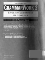 Grammar Work 2 English exercises in context