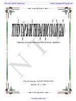 26 ĐỀ THI THỬ ĐẠI HỌC THEO KẾT CẤU CỦA BỘ GIÁO DỤC