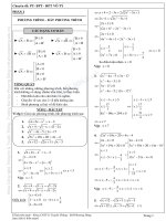 Chuyên đề Phương trình - Bất phương trình - Hệ phương trình vô tỷ (BM Toán - ĐH Phương Đông)