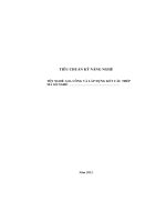 Tiêu chuẩn kỹ năng nghề   gia công và lắp dựng kết cấu thép mã số nghề