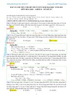 Giải rất chi tiết Hóa khối B 2013 (Hữu ích cho các bạn ôn thi ĐH tham khảo)