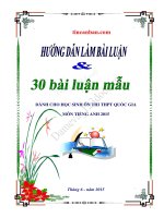 Hướng dẫn làm bài luận và 30 bài luận mẫu