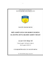 Điều khiển bám cho robot di động đa hướng dùng bộ điều khiển trượt ( đính kèm full tệp)