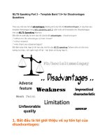 IELTS Speaking Part 3 – Template Band 7.5+ for Disadvantages Questions