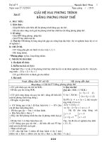 Giáo án đại số 9 học kì II