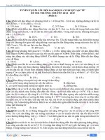 Tuyển tập 50 câu hỏi dao động cơ được lọc từ đề thi trường chuyên 2014 - 2015 (Phần 1)