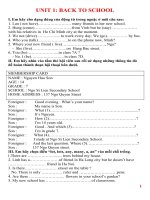 Bài tập Tiếng anh 7