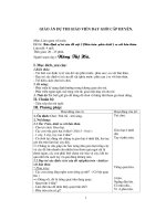 Giáo án Làm quen với toán 4 tuổi