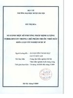 So sánh một số phương pháp định lượng tobramycin trong chế phẩm thuốc nhỏ mắt