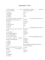 Bài tập ngữ pháp Tiếng Anh nâng cao (Test 9)