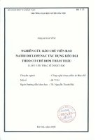 Nghiên cứu bào chế viên bao natridiclofenac tác dụng kéo dài theo cơ chế bơm thẩm thấu
