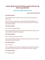 Tuyển Tập Đề Thi IELTS Writing tại IDP và BC tại Việt Nam trong năm 2014