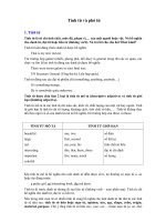 Tính từ và phó từ trong Tiếng Anh