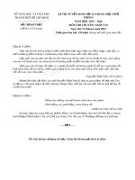 Đề thi tuyển sinh lớp 10 Trung học phổ thông năm học 2015 - 2016 môn thi chuyên Ngữ văn (Đề chính thức) - SGD&ĐT TP.HCM