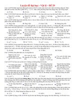 Tuyển tập 30 đề luyện thi đại học môn Vật lí