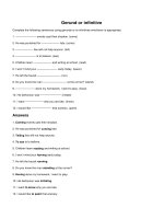 Gerund or infinitive