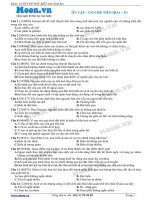 Ôn tập - Cơ chế tiến hóa (Phần 1)