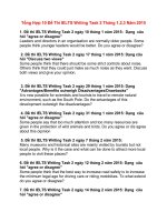 Tổng Hợp 10 Đề Thi IELTS Writing Task 2 Tháng 1,2,3 Năm 2015